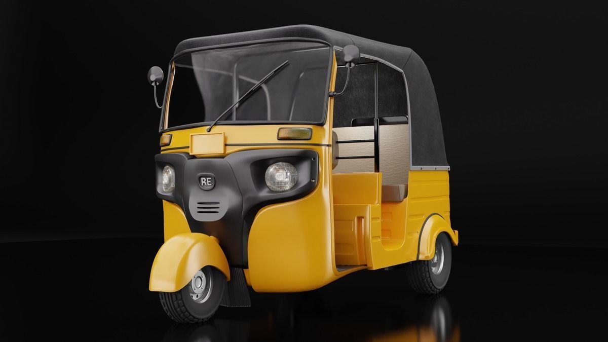 Auto Rickshaw Bajaj Tricycle Keke Napep 3D model